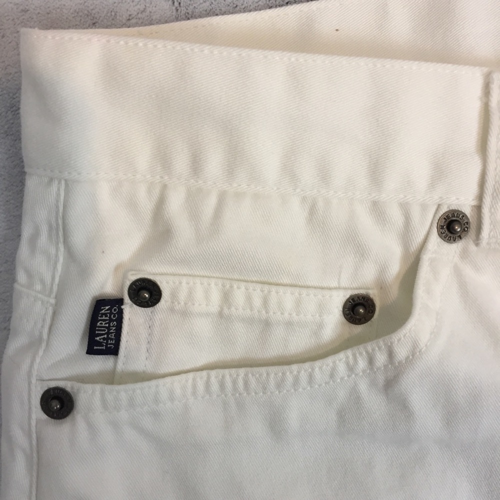Lauren Ralph Lauren Crop White Jeans - Picture 6 of 11